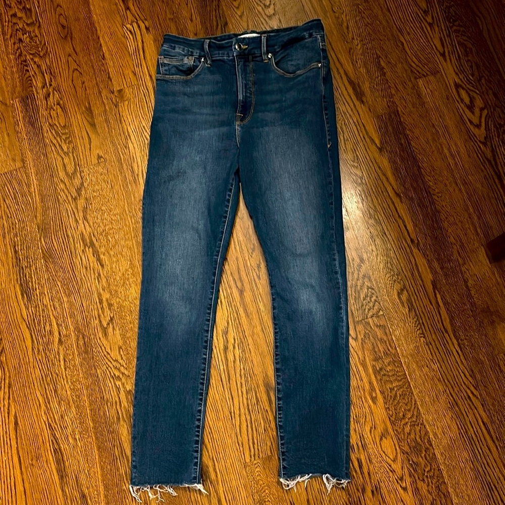 Women’s Good American dark blue denim jeans size 6/28